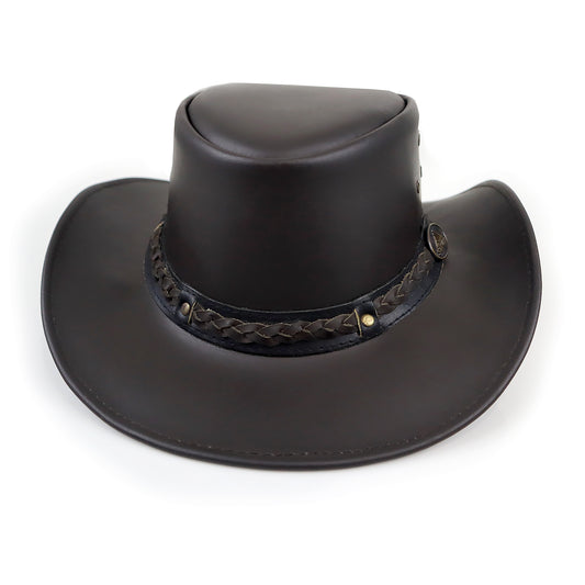 ShadowCrown Brown Leather Hat