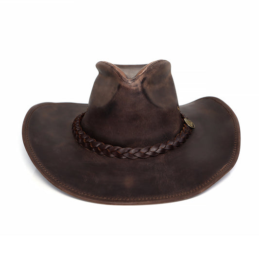 IronVale Brown Leather Hat