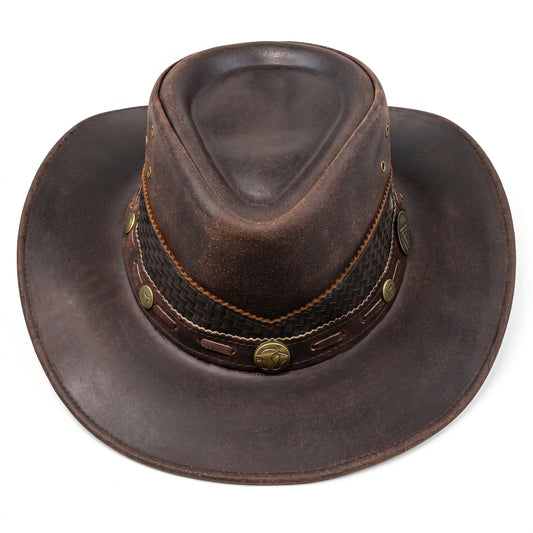 Stellman Wild West Lids Leather Hat