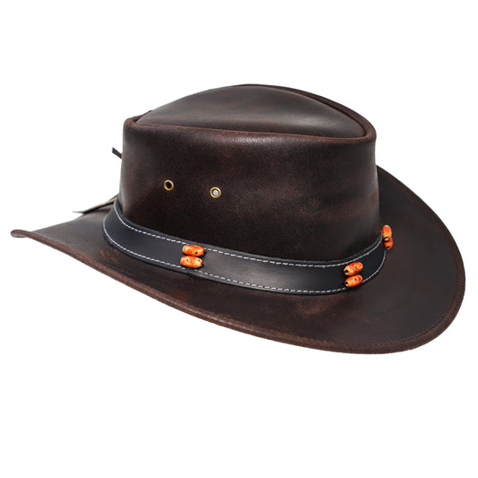Stellman Smoke Dawson Leather Hats