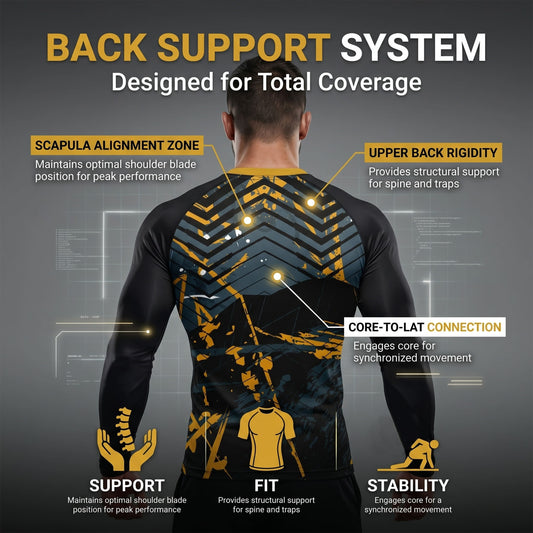 StellMan Vector Rash Guard – Geometric MMA Training Top