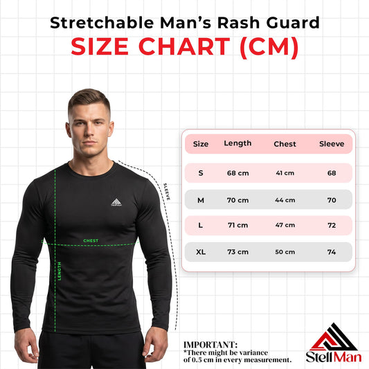 StellMan Vortex Men’s – Black Compression Shirt