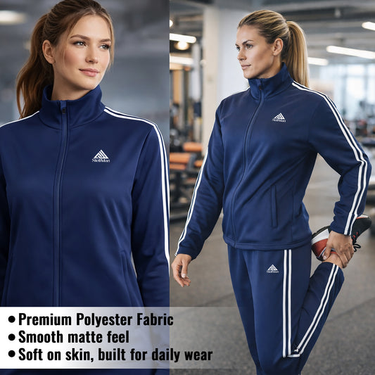StellMan NovaStride Women’s Athletic Track Suit - Blue