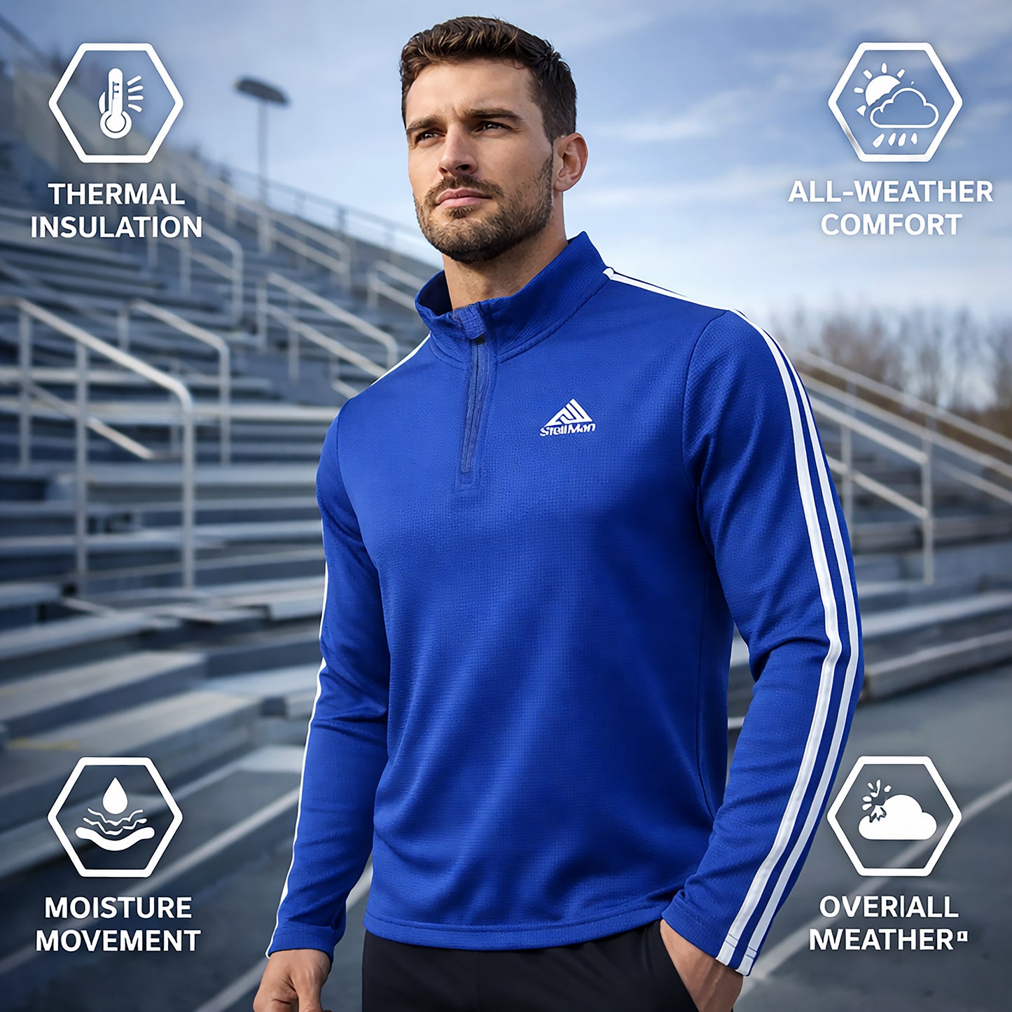 StellMan BlueShift Quarter-Zip