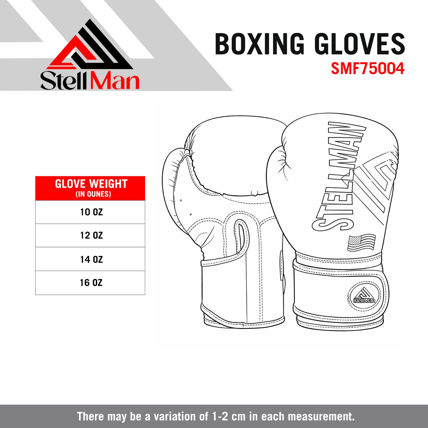 StellMan Shadow Pro Boxing Gloves – Matte Black Edition