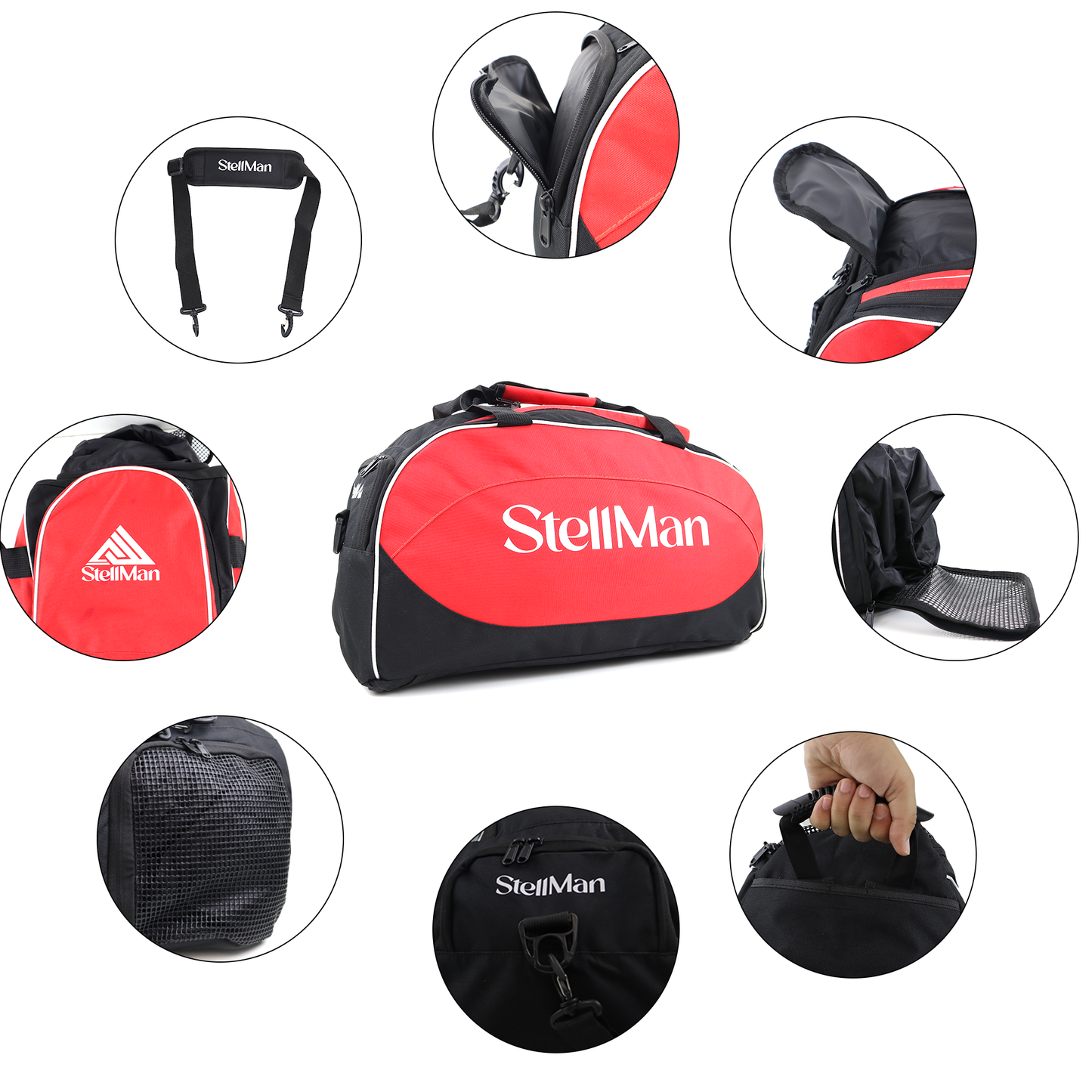 Stellman StrikePack Boxing Duffle Bag - Red