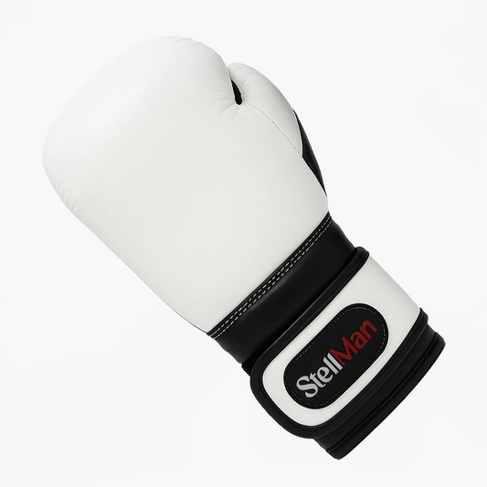 Stellman Knockout Kings Boxing Gloves-White/Black