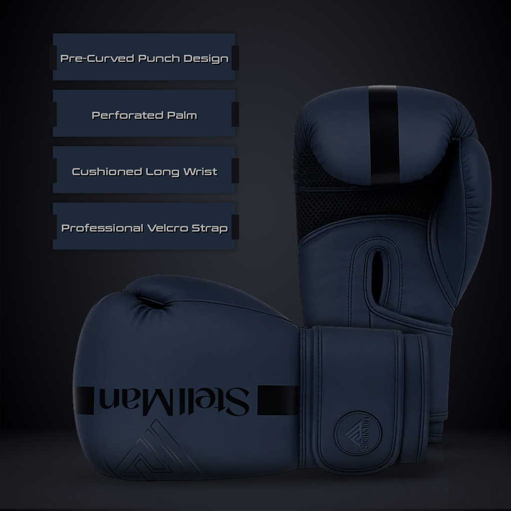 Stellman Contender 2.0 Grappling Gloves-Black/Black