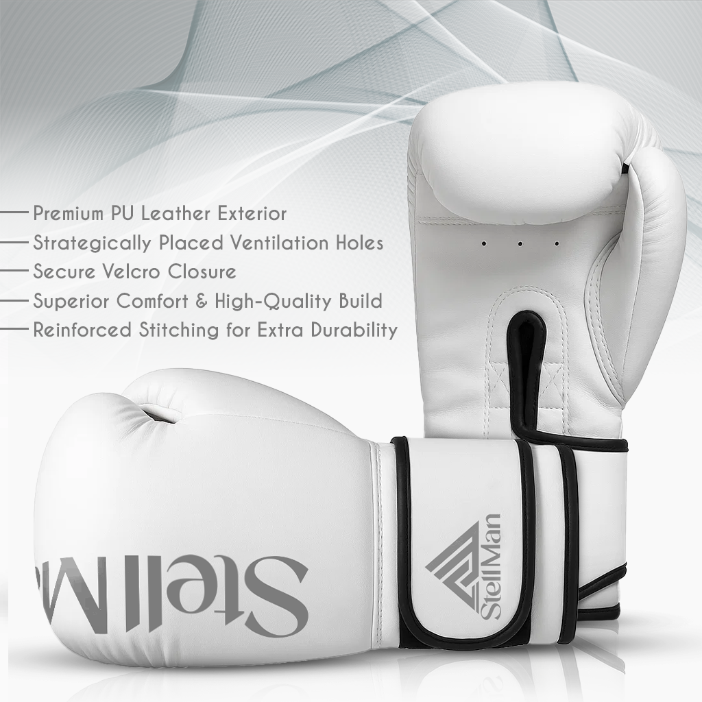 Stellman Lightning Strike White Grappling Gloves