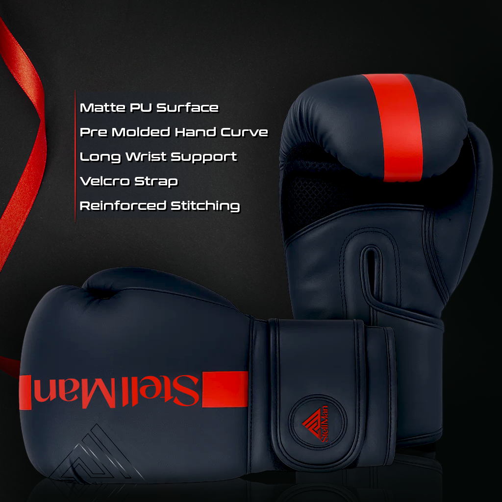 Stellman Challenger 2.0 Inflatable Grappling Gloves Black/Red