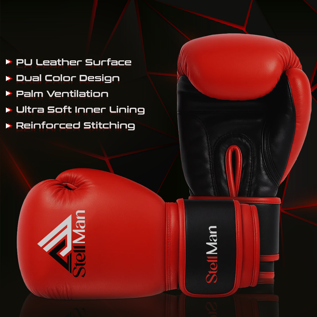Stellman Heavy Hitter Red Grappling Gloves