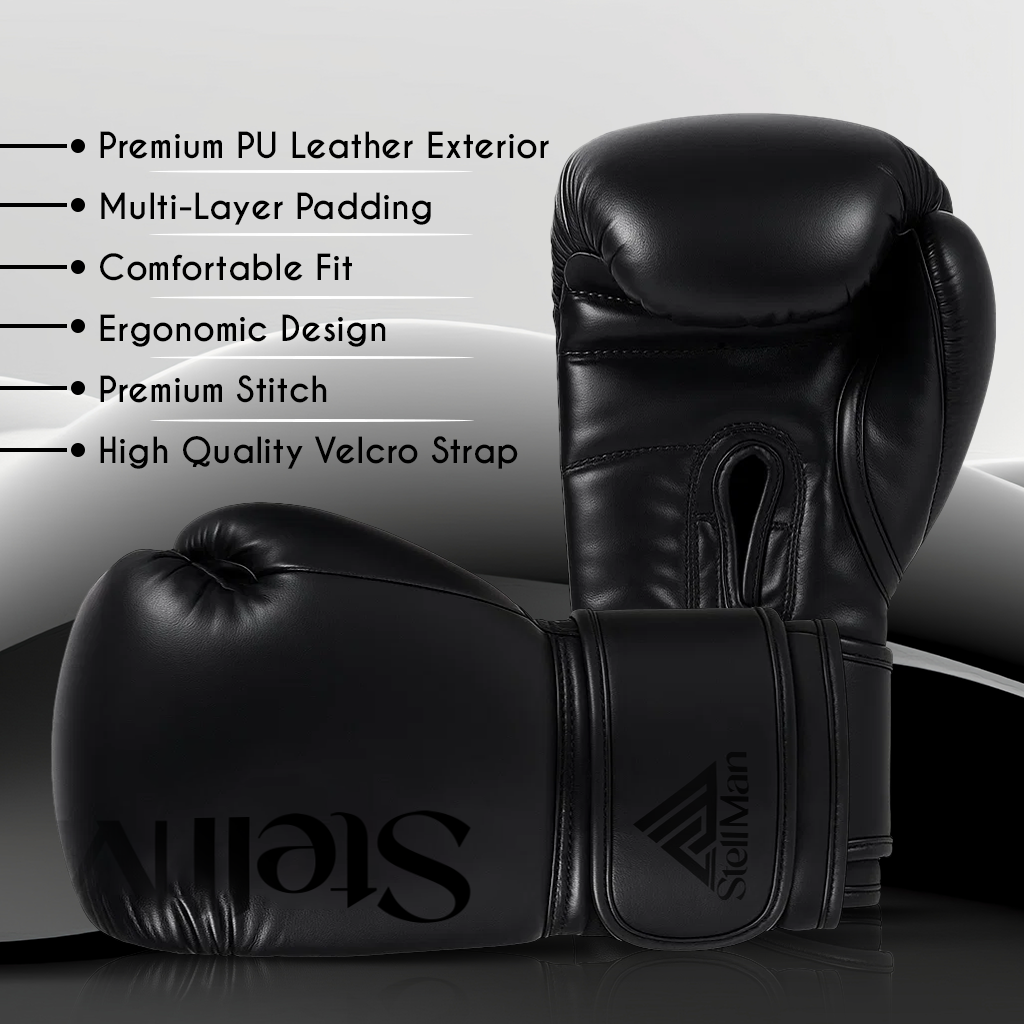 Stellman Huge 2.0 Grappling Gloves - Black