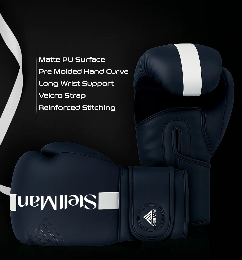 Stellman ProStrike Grappling Gloves-Black/White
