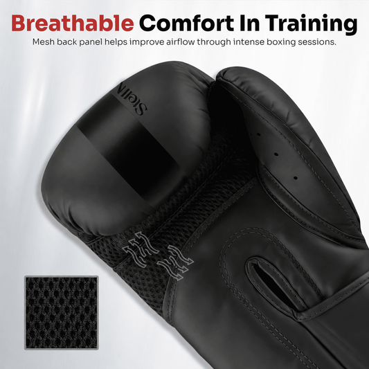 Stellman Contender 2.0 Kids Boxing Gloves – Midnight Black
