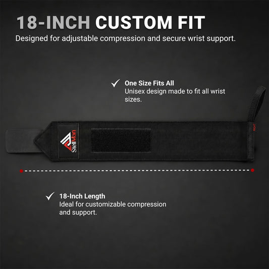 Stellman IronFlex Weight Lifting Wrist Wraps