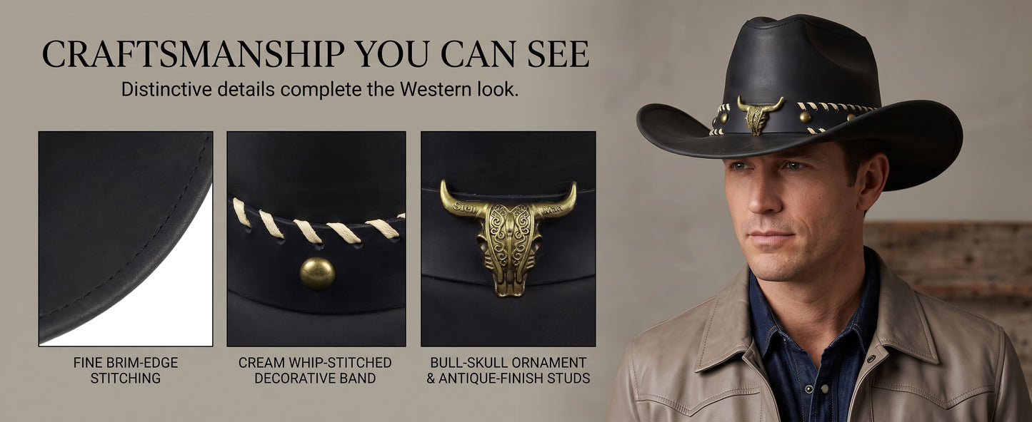 StellMan NightHorn Leather Hat