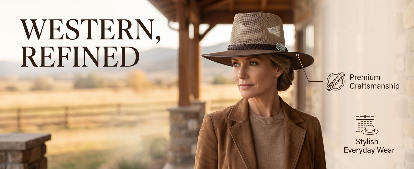 StellMan BrownRange Leather Hat