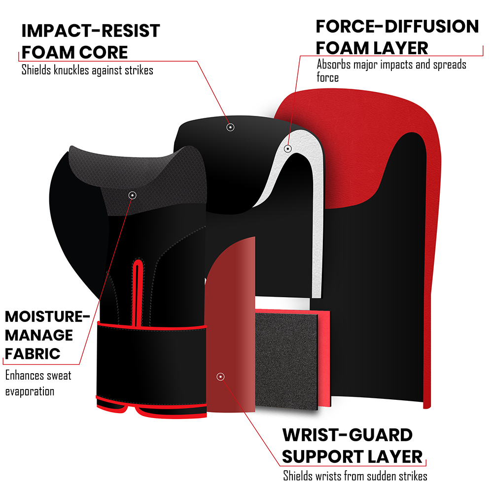 Stellman Heavy Hitter Red Grappling Gloves