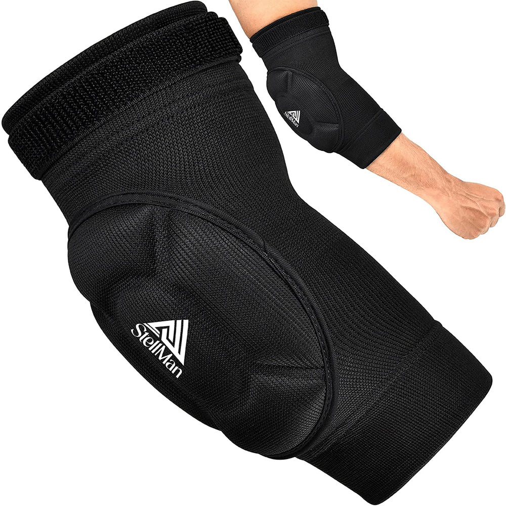 Stellman Striped Protective Elbow Guards | All-Sport Joint Protection