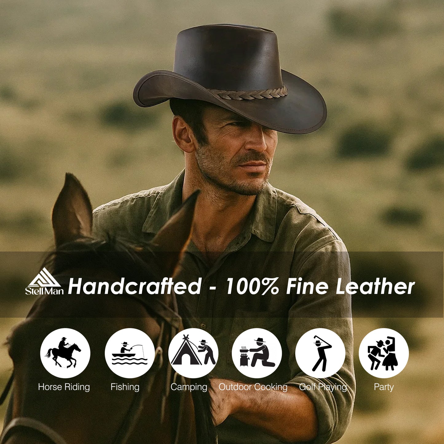 Stellman Warwick Leather Hats
