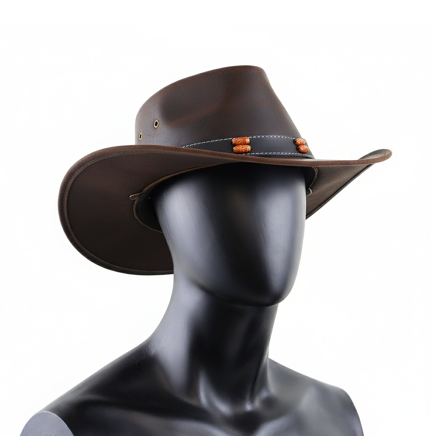 Stellman Smoke Dawson Leather Hats