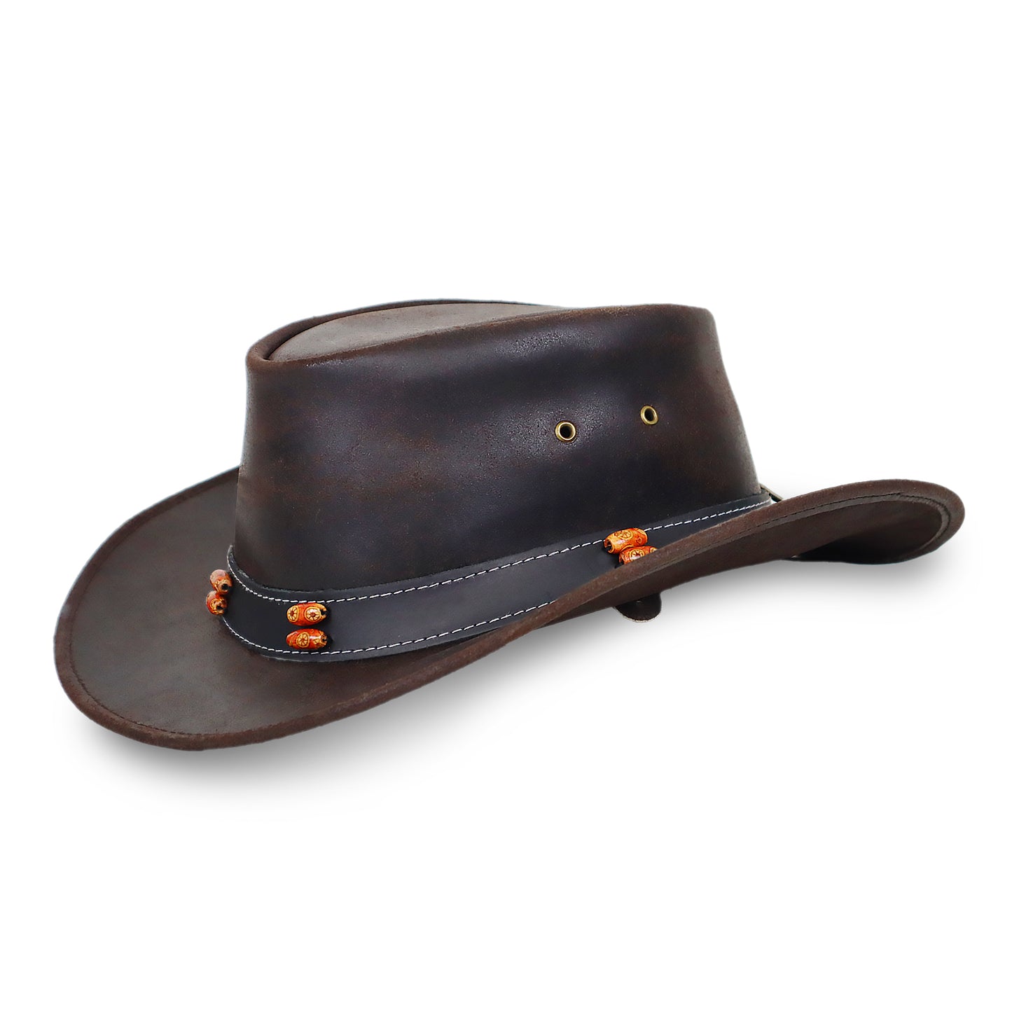 Stellman Smoke Dawson Leather Hats