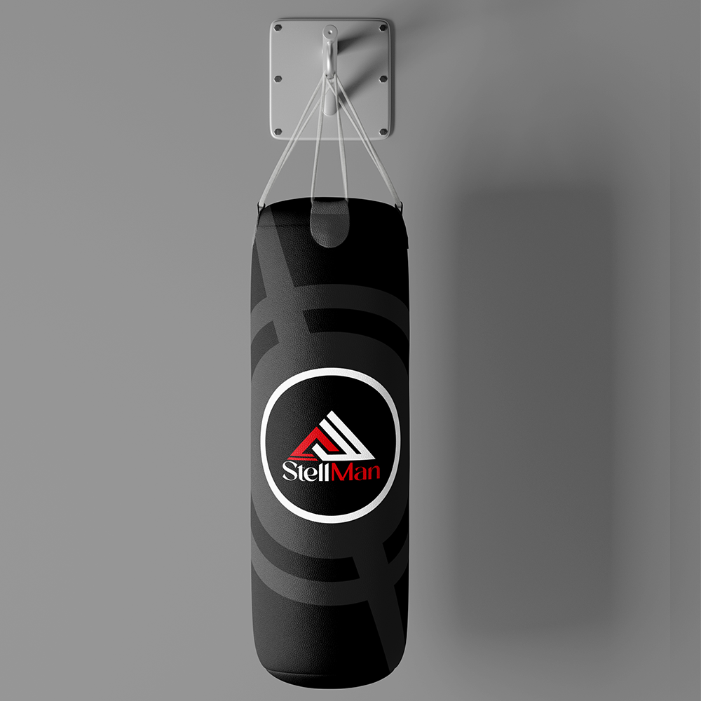 Stellman Heavy Duty Hanging Punching Bag-Black
