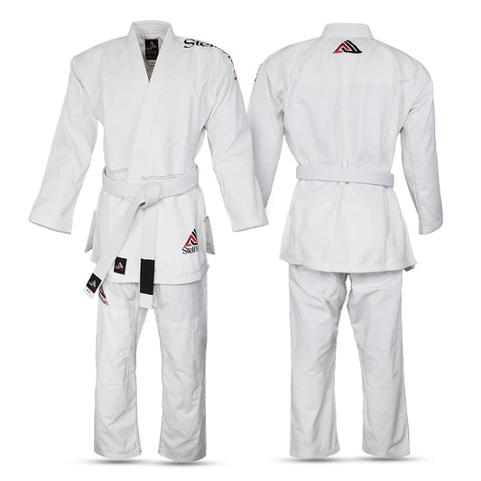 Stellman Core White Brazilian Jiu Jitsu Mens BJJ Gi