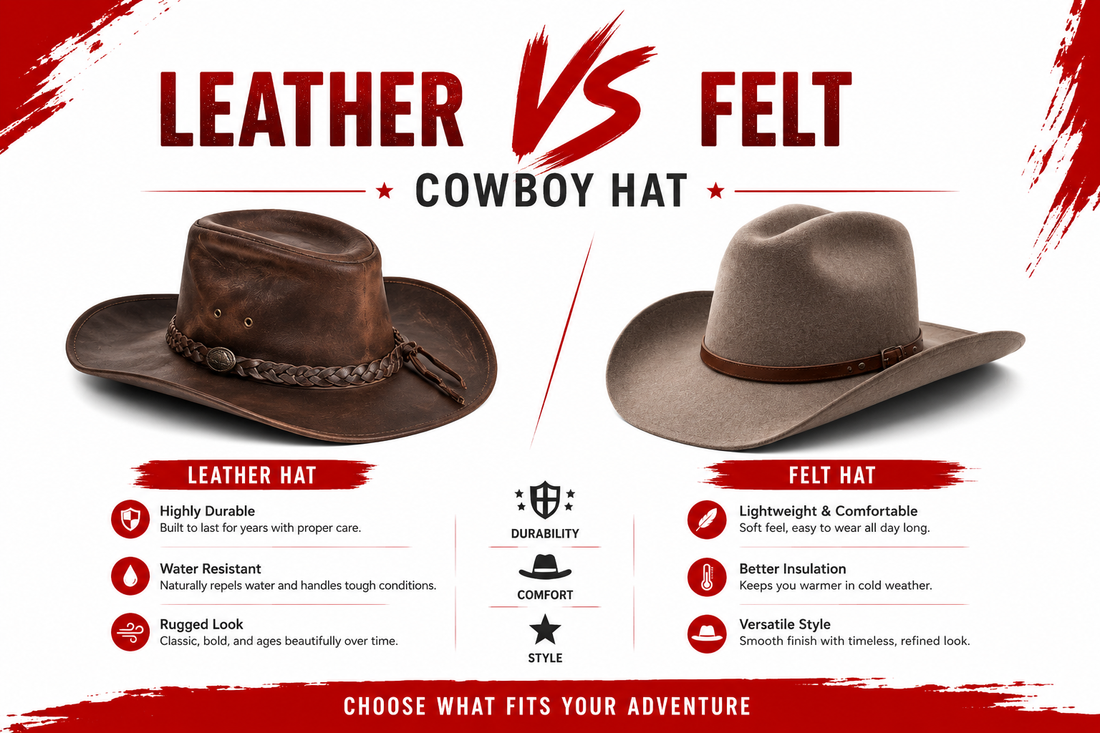 Leather vs. Felt Cowboy Hat