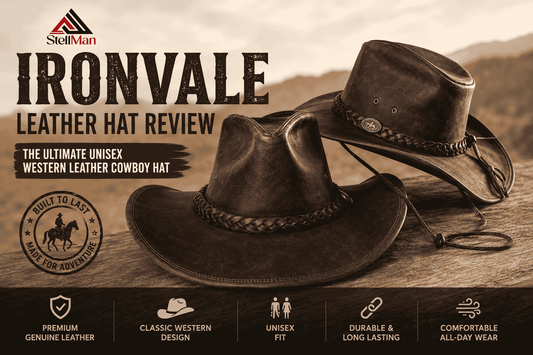 Ironvale brown leather hat