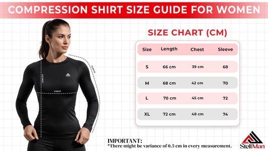 Women's Compression Shirt Size Guide