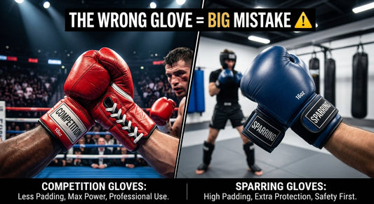 competition gloves and sparring gloves