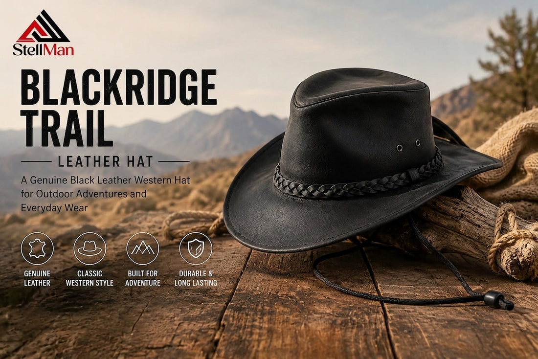blackridge trail leather hat for outdoor and everyday wear