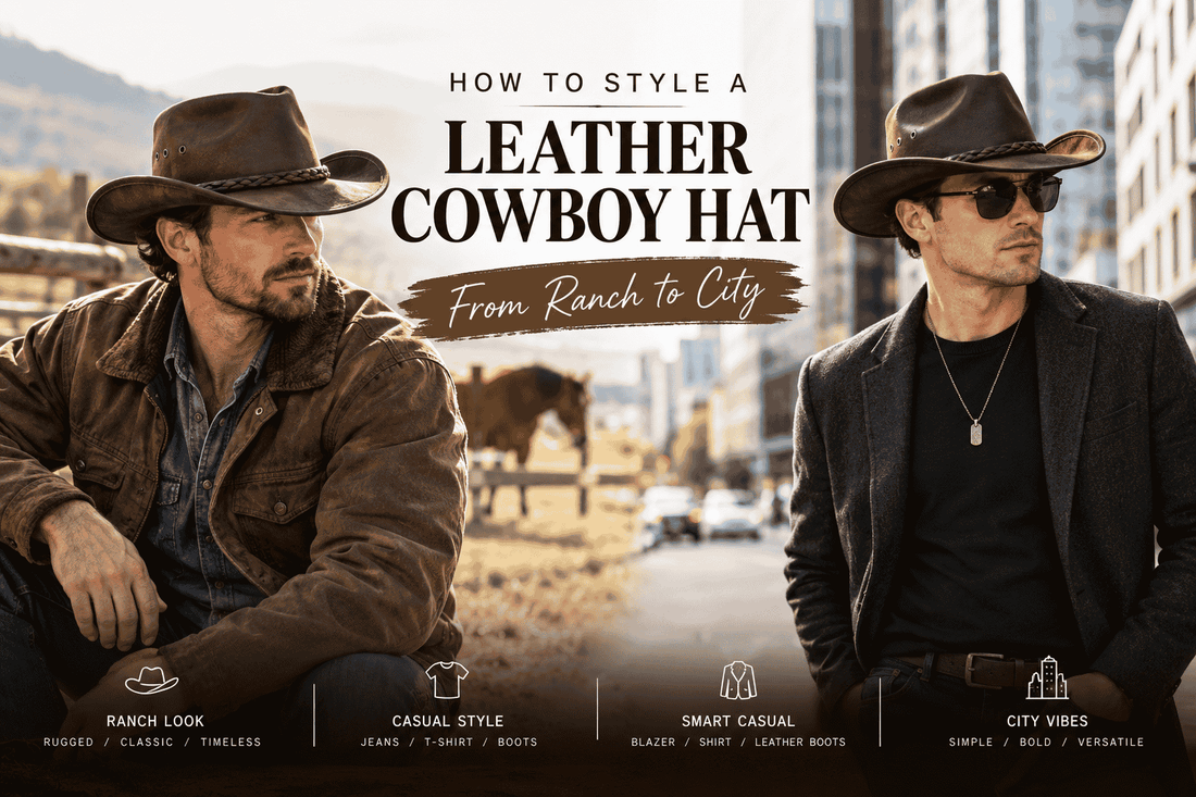 How to Style a Leather Cowboy Hat: From Ranch to City
