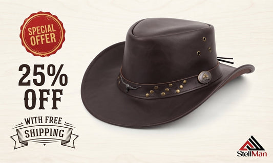 Cowboy Leather Hats Sale: Save 25% on Premium Western Hats