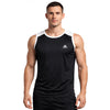 StellMan Men's Sleeveless Gym Tank Top Black – Breathable Workout Shirt