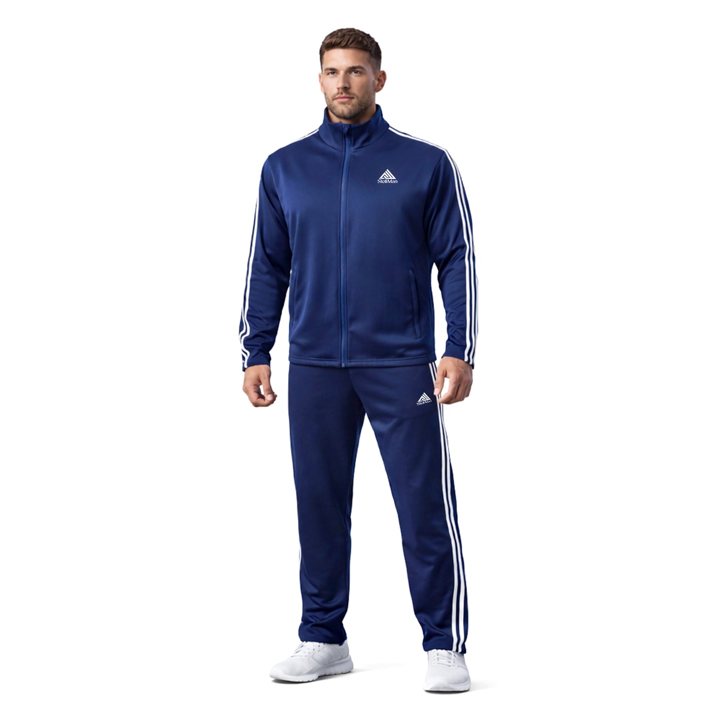 StellMan ApexFlow Men’s Track Suit – Athletic Performance Edition - Blue