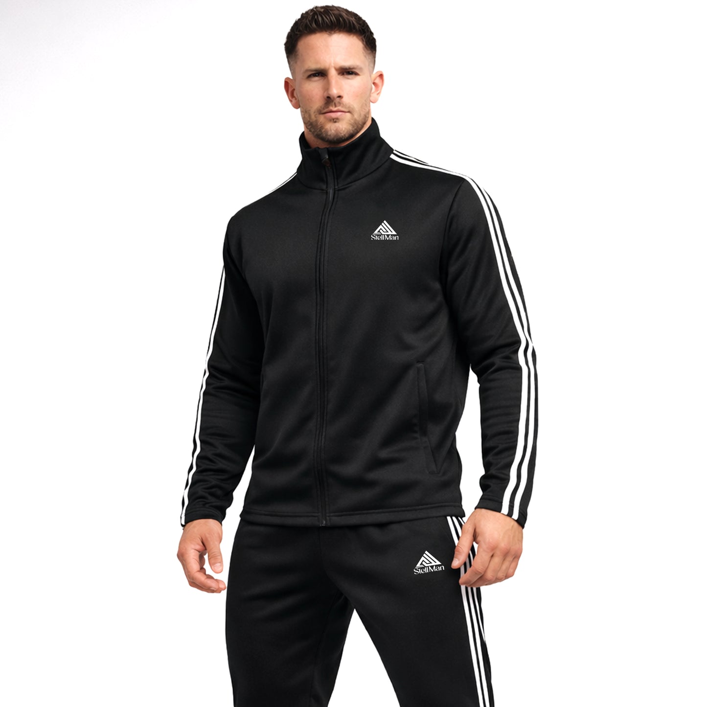 StellMan Men's Athletic Tracksuit Set – Casual Sweat Suit for Gym & Training