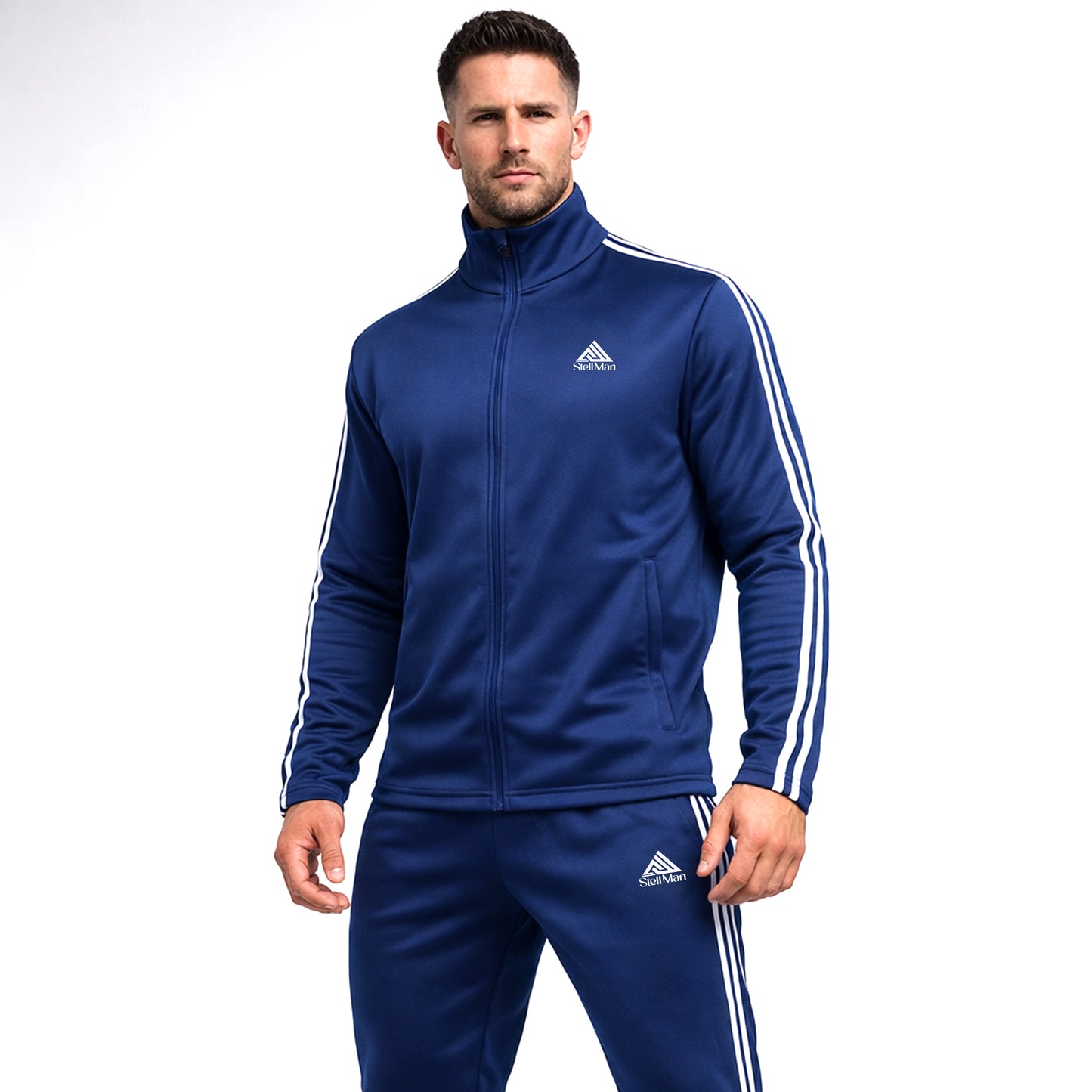 StellMan Men's Athletic Tracksuit Set – Casual Sweat Suit for Gym & Training