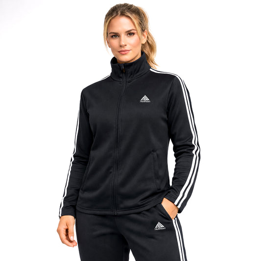 StellMan Kalyx Women’s Track Suit – Speedo Brushed Polyester Performance - Black