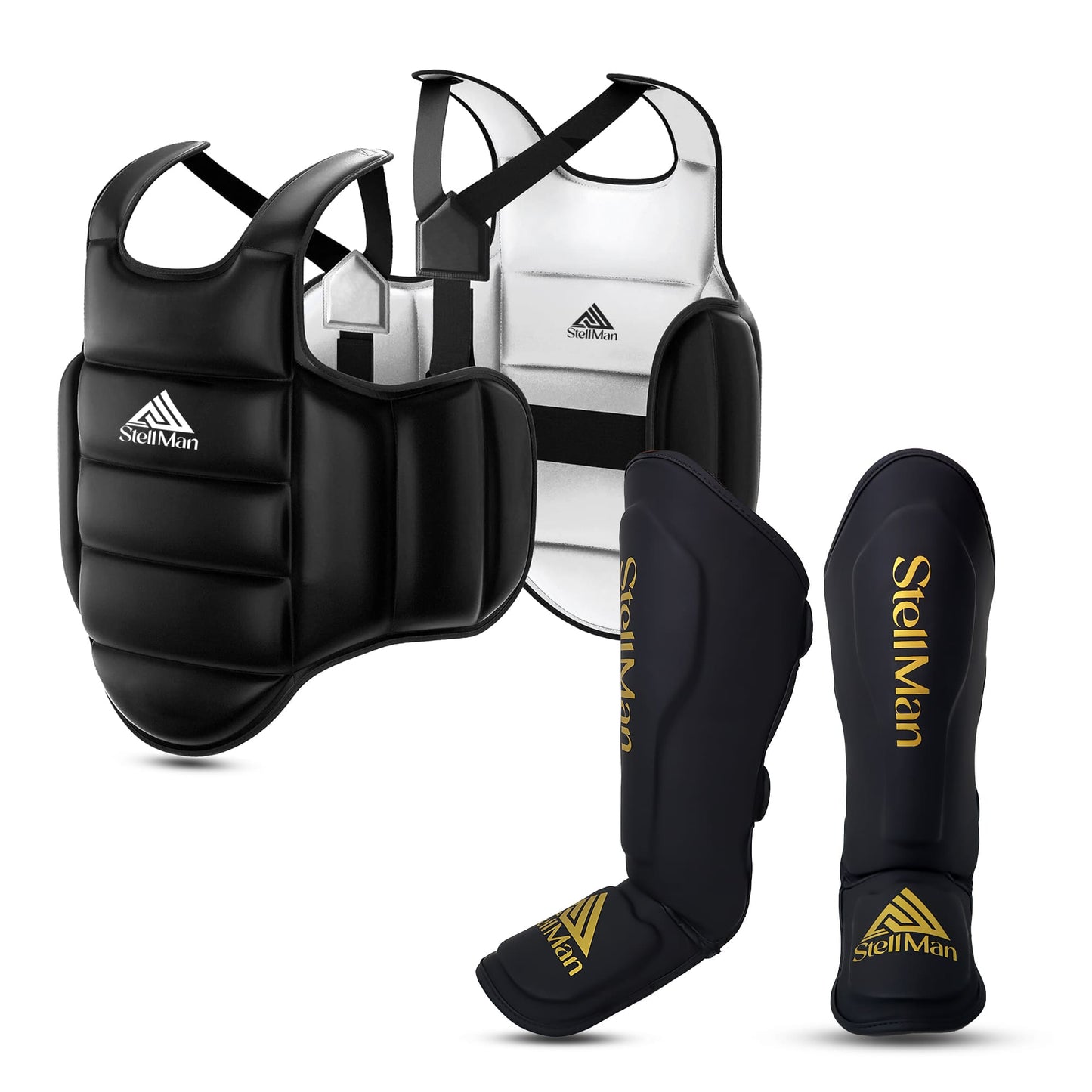 StellMan Combat Protection Set – Chest Guard & IronCore Shin Guards