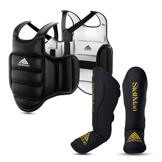 StellMan Combat Protection Set – Chest Guard & IronCore Shin Guards