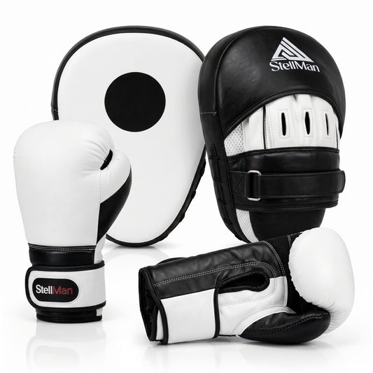StellMan Boxing Gloves & Focus Pads Set for Training