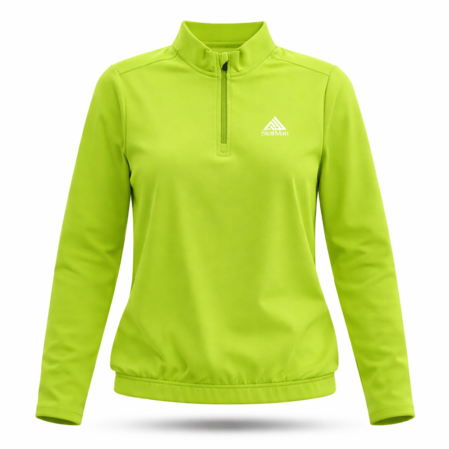 StellMan MoveTech Quarter-Zip Sweatshirt -  Lime Popsicle