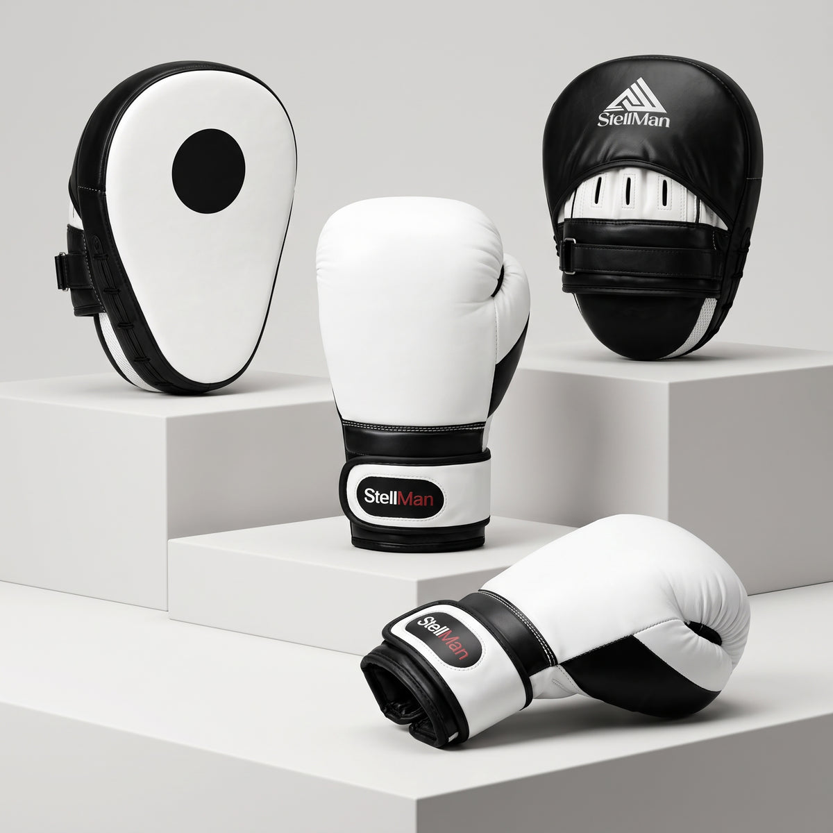 StellMan Boxing Gloves & Focus Pads Set for Training