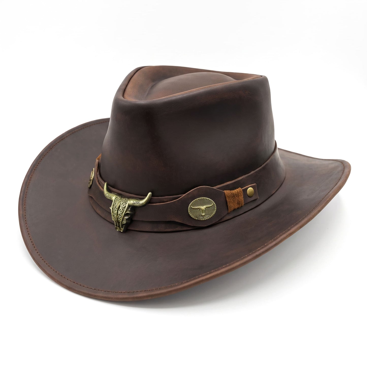 StellMan CanyonHorn Leather Hat
