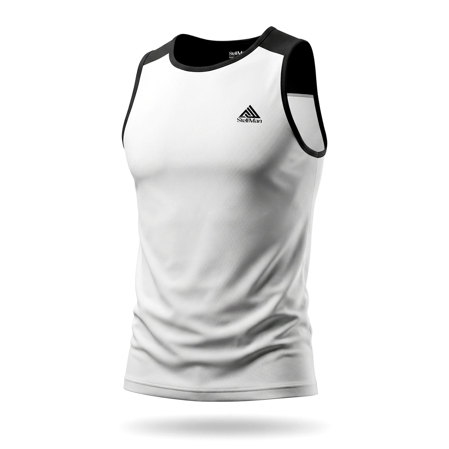 StellMan AeroFlex Men’s Interlock Performance Tank Top – Lightweight Gym & Training Wear