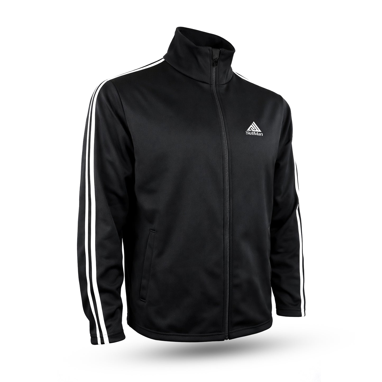 StellMan Axion Men's Track Suit – Men’s Performance Polyester Set - Black