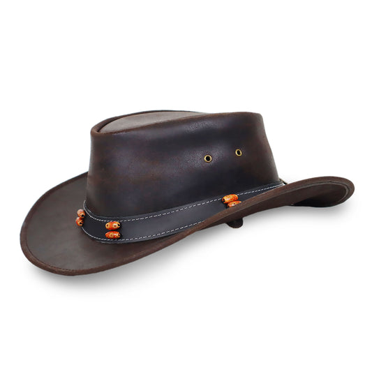 Stellman Smoke Dawson Leather Hats