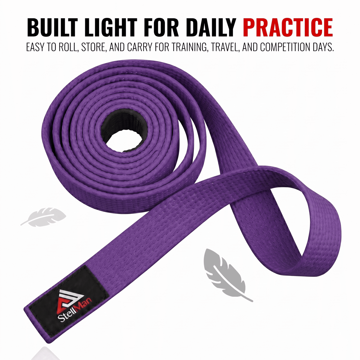 StellMan ValorBand Karate Belt – Adult Purple Rank